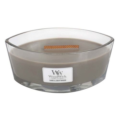 Ароматична свічка з ароматом деревини і піску Woodwick Ellipse Sand & Driftwood 453 г Ароматична свічка з ароматом деревини і піску Woodwick Ellipse Sand & Driftwood 453 г